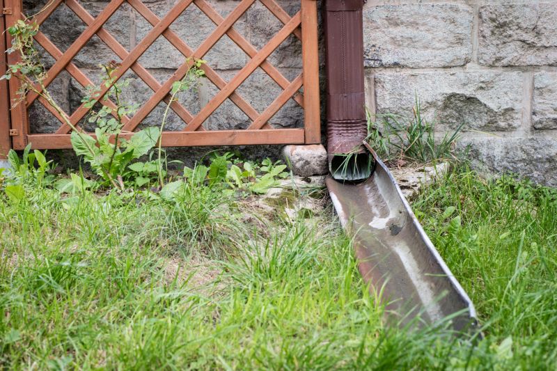 Metal Downspout Installation